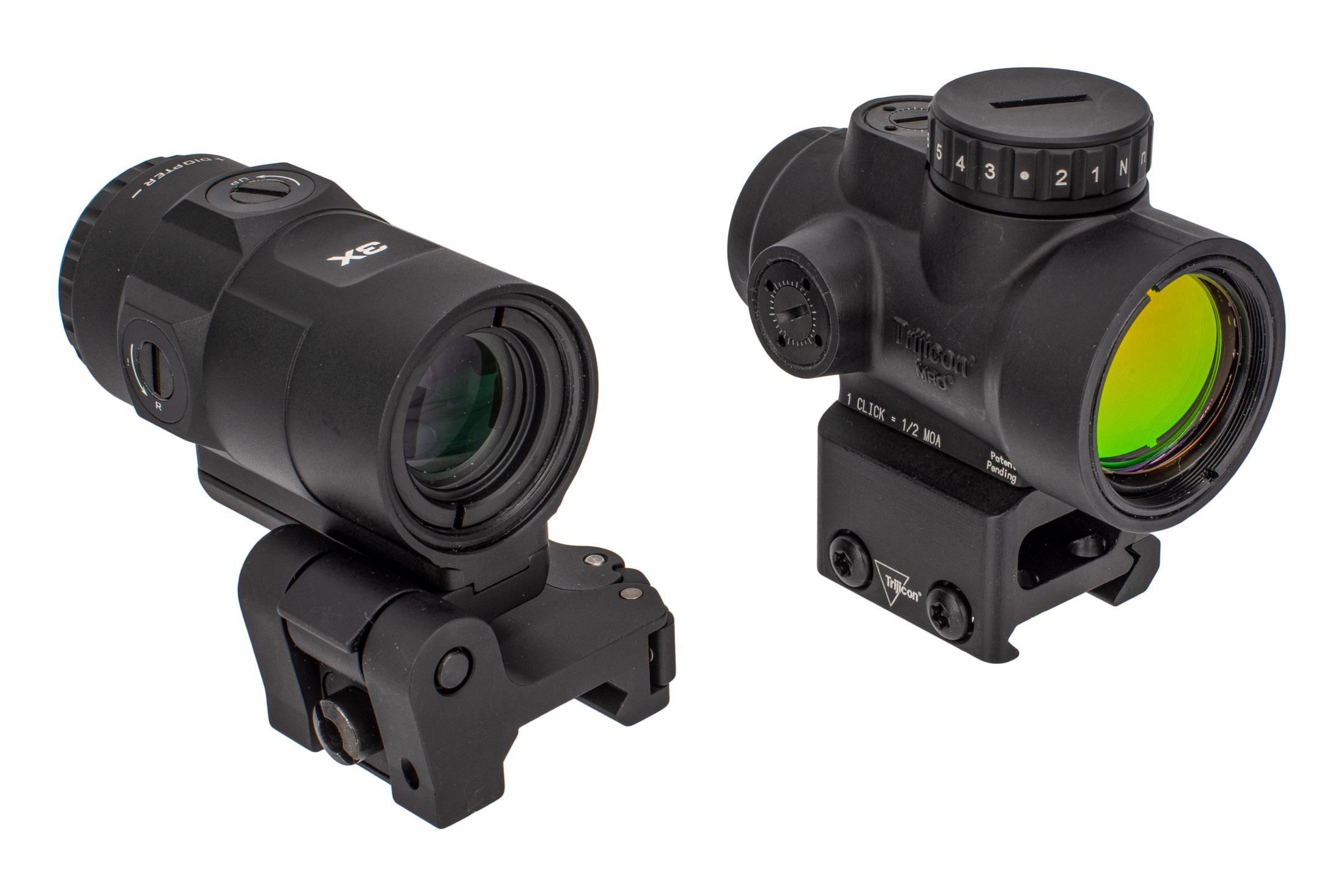Trijicon MRO HD Red Dot Sight Circle Dot Reticle 3x Magnifier Combo
